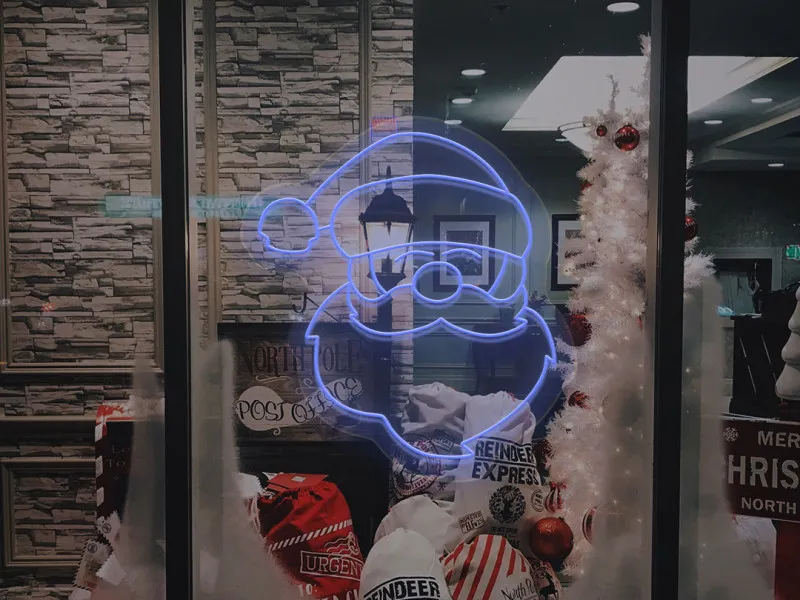 Santa Claus Portrait - Semn Luminos LED Neon