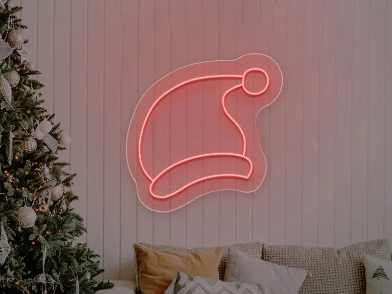 Christmas Hat - Semn Luminos LED Neon