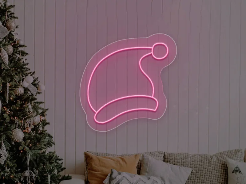 Christmas Hat - Semn Luminos LED Neon