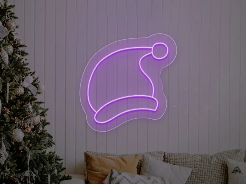 Christmas Hat - Semn Luminos LED Neon
