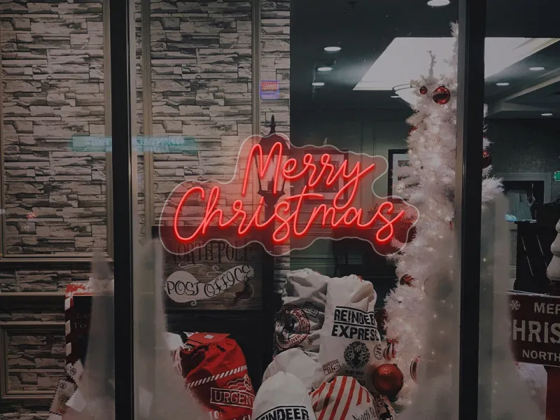 Merry Christmas - Semn Luminos LED Neon