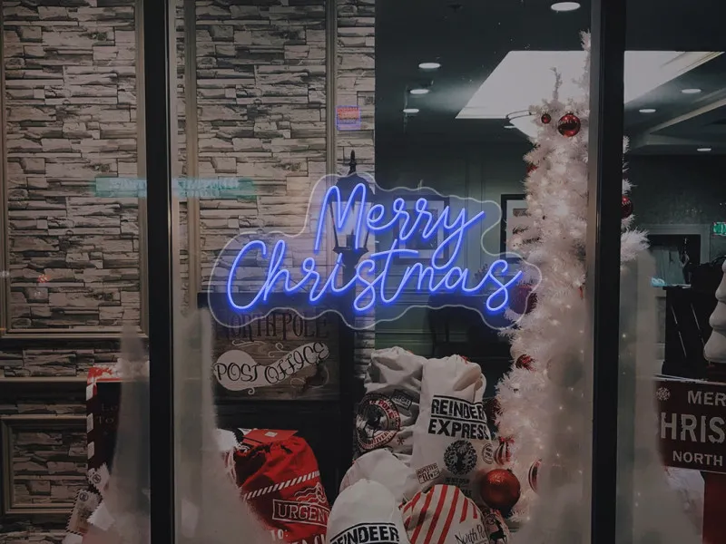 Merry Christmas - Semn Luminos LED Neon