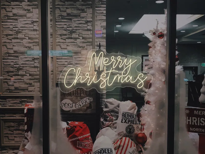 Merry Christmas - Semn Luminos LED Neon