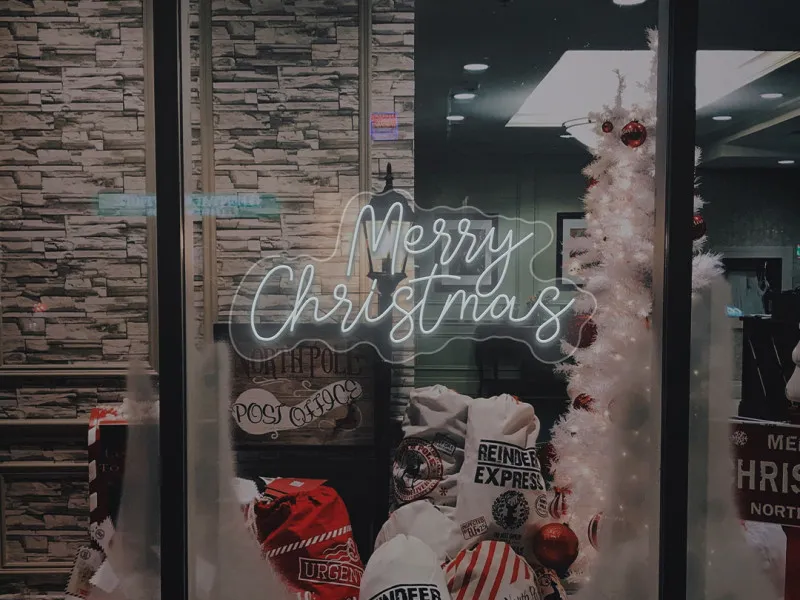 Merry Christmas - Semn Luminos LED Neon