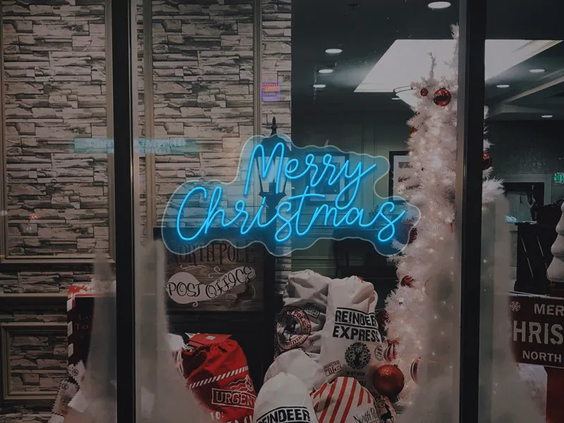 Merry Christmas - Semn Luminos LED Neon