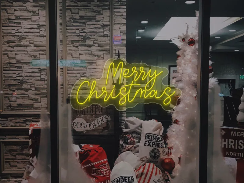 Merry Christmas - Semn Luminos LED Neon