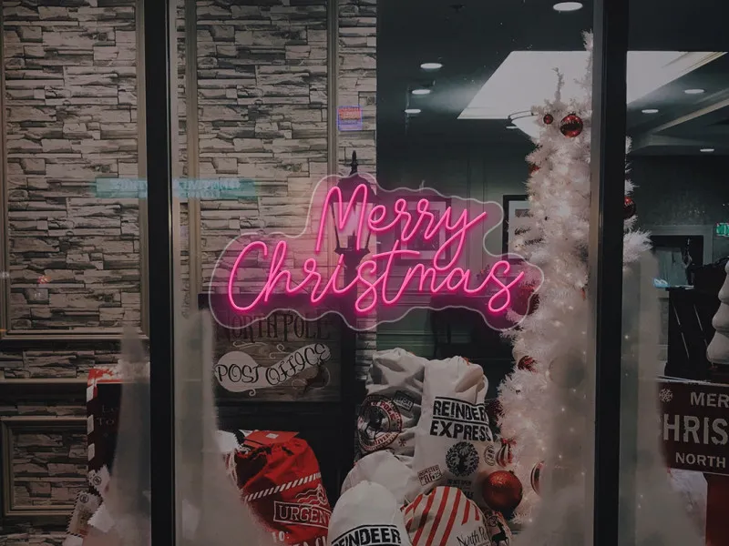 Merry Christmas - Semn Luminos LED Neon