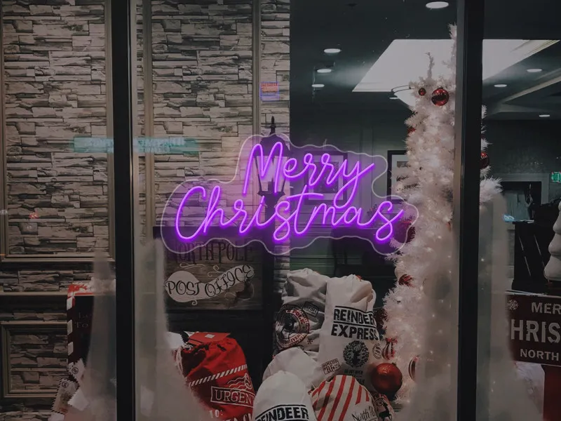 Merry Christmas - Semn Luminos LED Neon