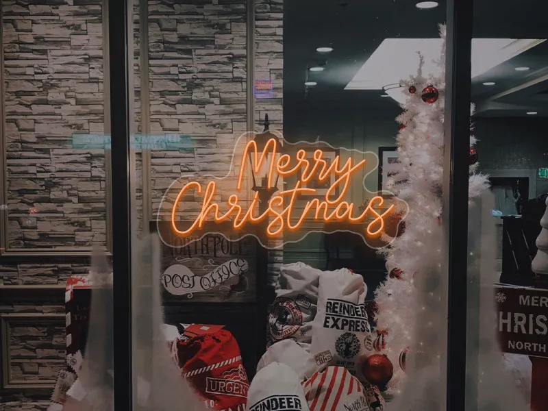 Merry Christmas - Semn Luminos LED Neon