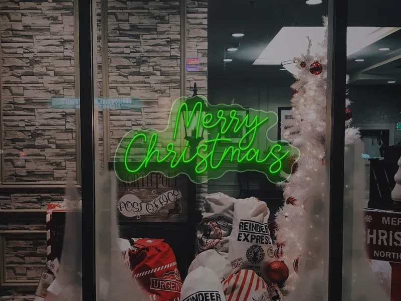 Merry Christmas - Semn Luminos LED Neon