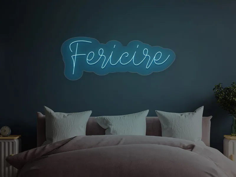 Fericire - Semn Luminos LED Neon