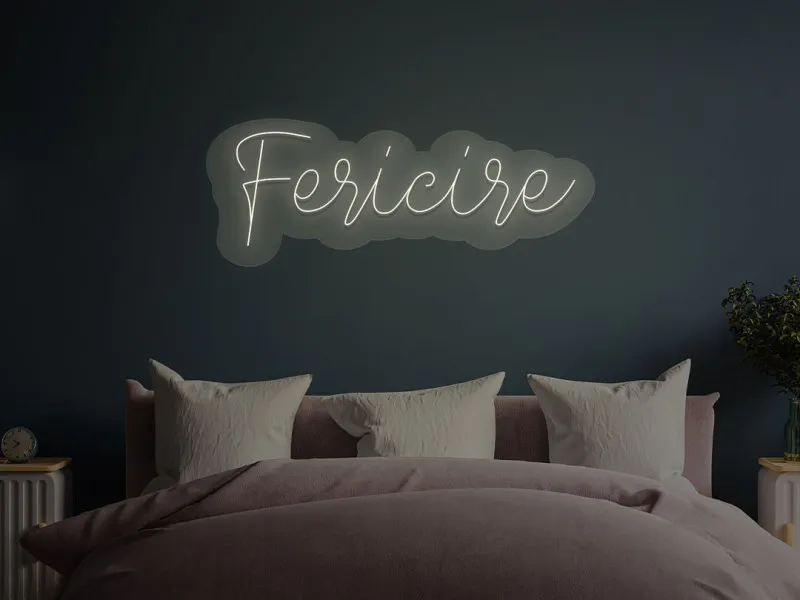 Fericire - Semn Luminos LED Neon