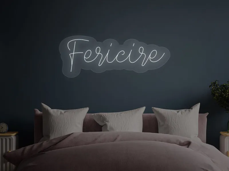 Fericire - Semn Luminos LED Neon