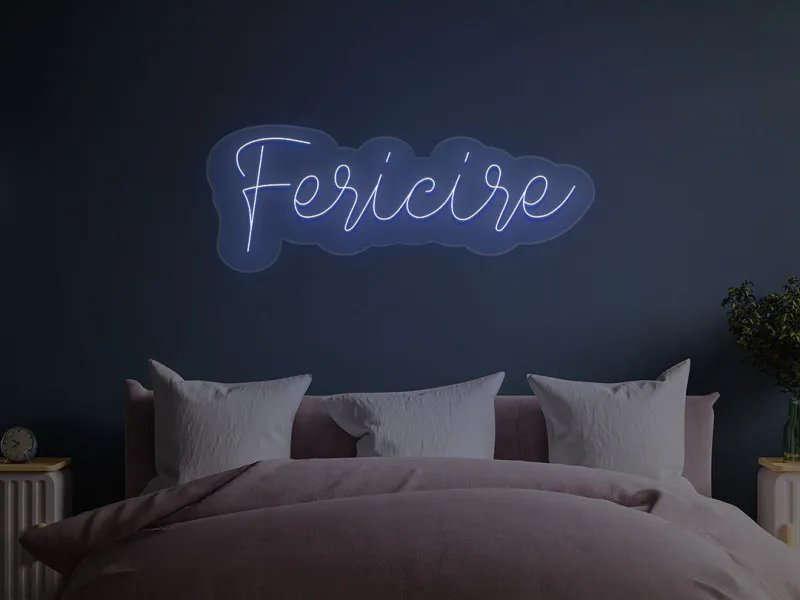 Fericire - Semn Luminos LED Neon