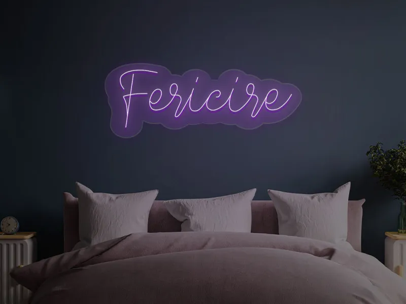 Fericire - Semn Luminos LED Neon