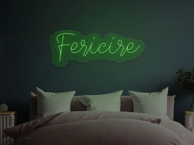 Fericire - Semn Luminos LED Neon