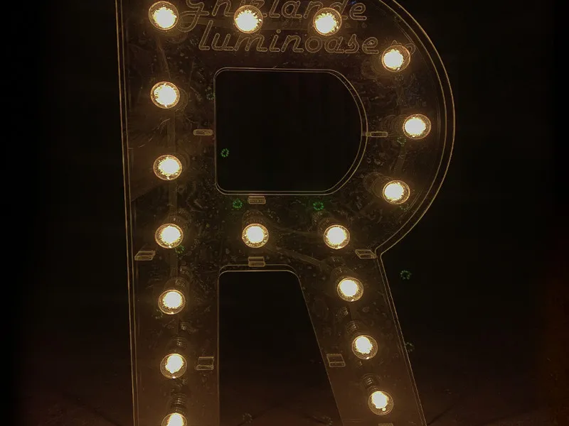 Litere Volumetrice Luminoase din Plexiglass 1.6M