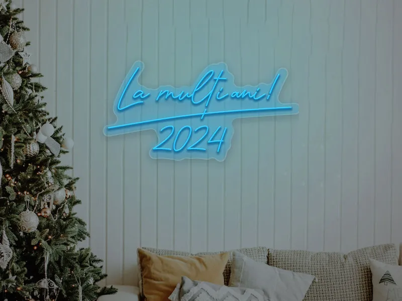 La Multi Ani - Semn Luminos LED Neon