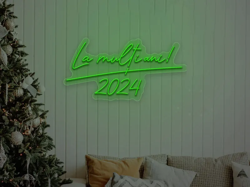 La Multi Ani - Semn Luminos LED Neon
