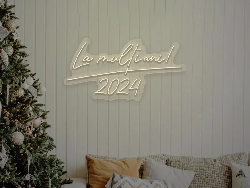 La Multi Ani - Semn Luminos LED Neon