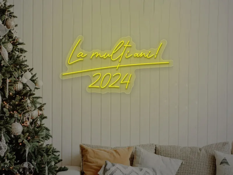 La Multi Ani - Semn Luminos LED Neon
