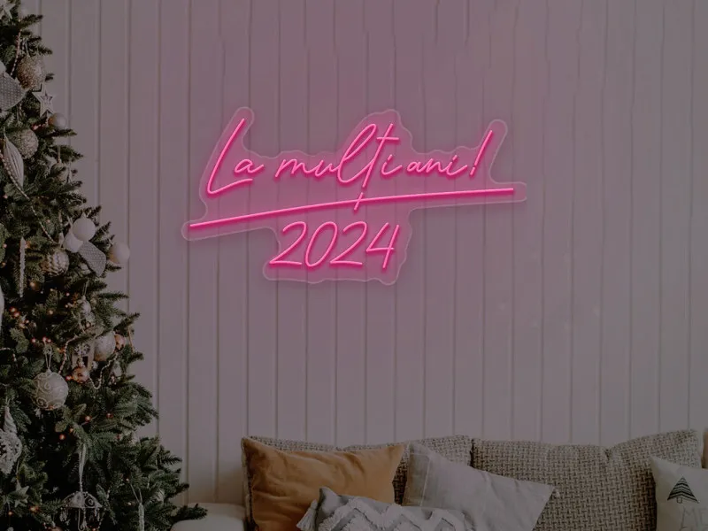 La Multi Ani - Semn Luminos LED Neon