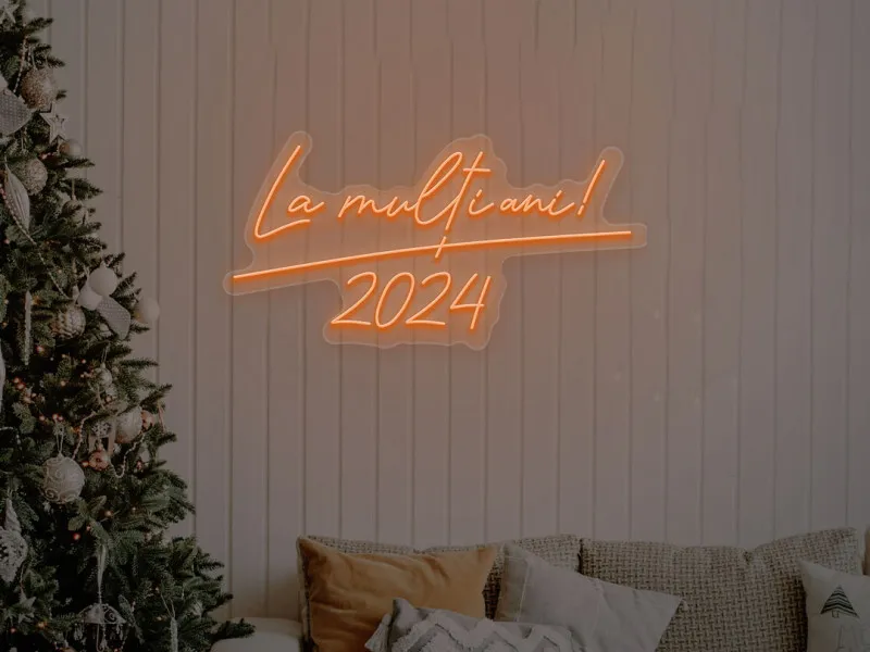 La Multi Ani - Semn Luminos LED Neon