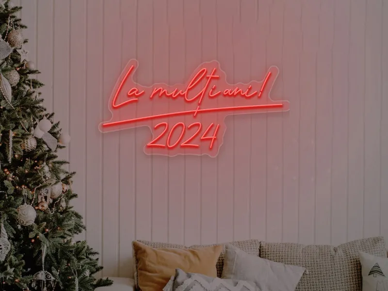 La Multi Ani - Semn Luminos LED Neon
