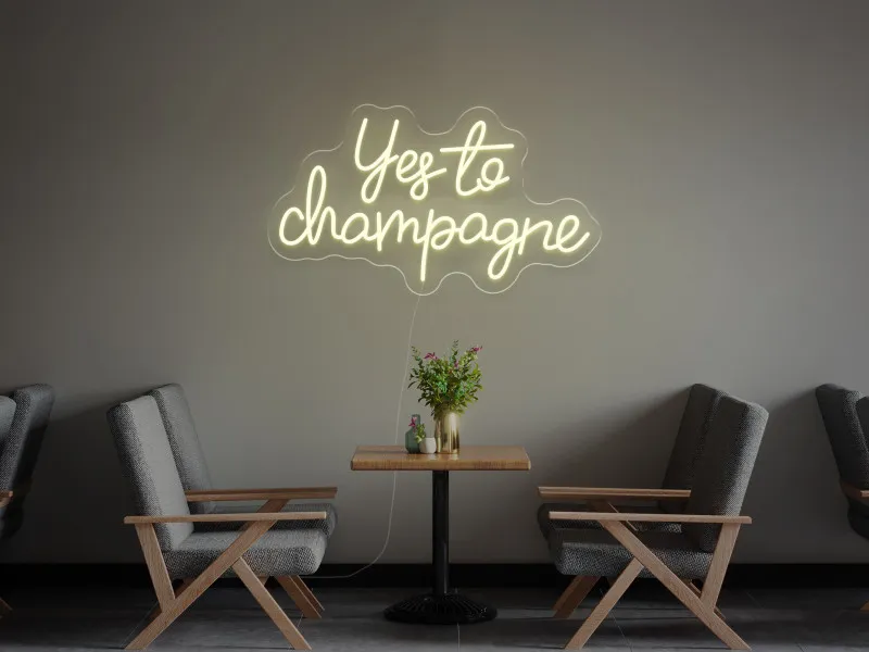 Yes To Champagne - Semn Luminos LED Neon