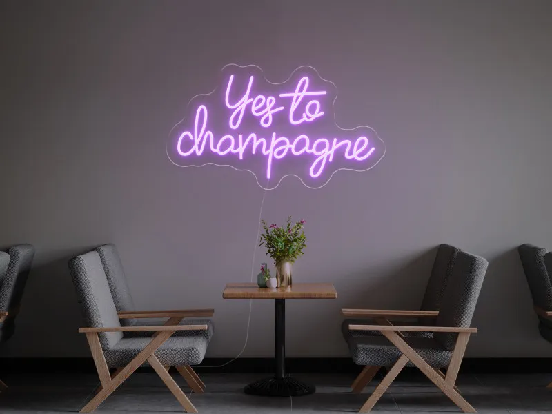 Yes To Champagne - Semn Luminos LED Neon