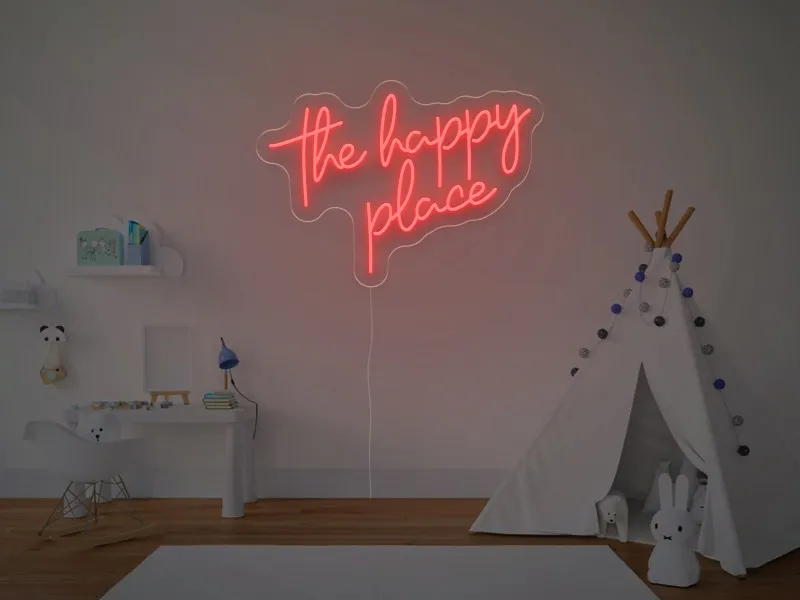 The Happy Place - Semn Luminos LED Neon
