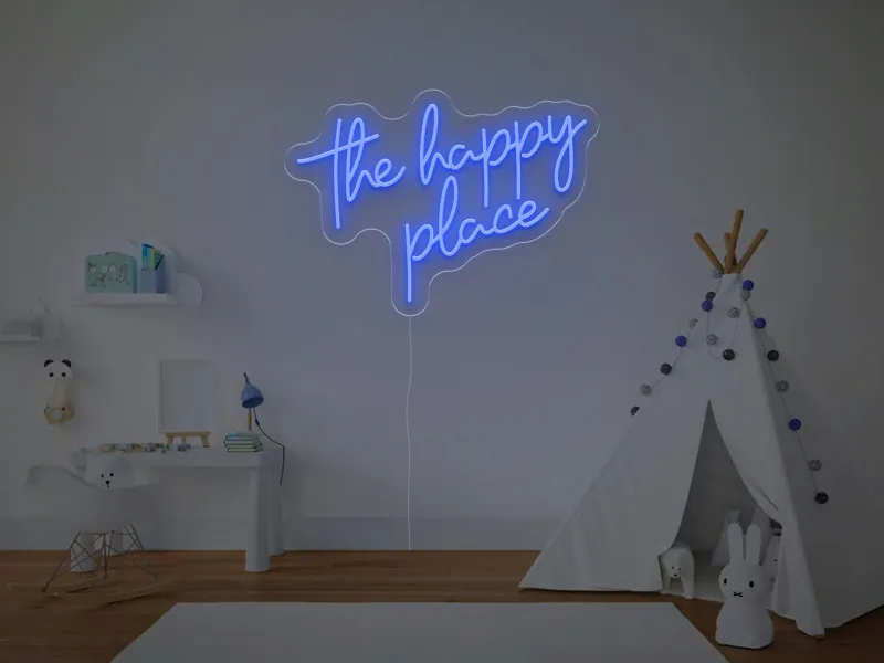The Happy Place - Semn Luminos LED Neon