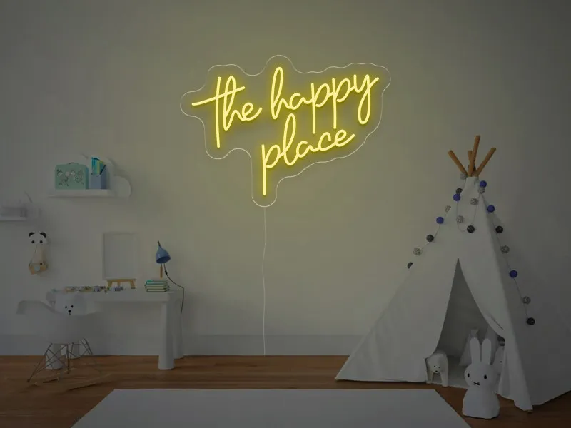 The Happy Place - Semn Luminos LED Neon