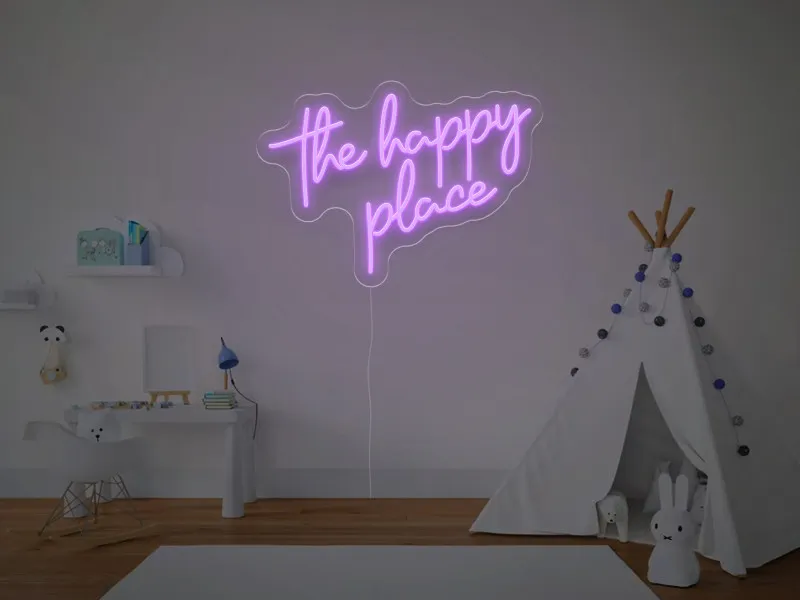 The Happy Place - Semn Luminos LED Neon