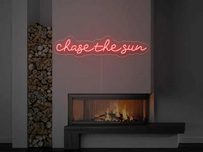 Chase the sun - Semn Luminos LED Neon