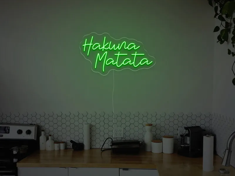 Hakwna Matata - Semn Luminos LED Neon