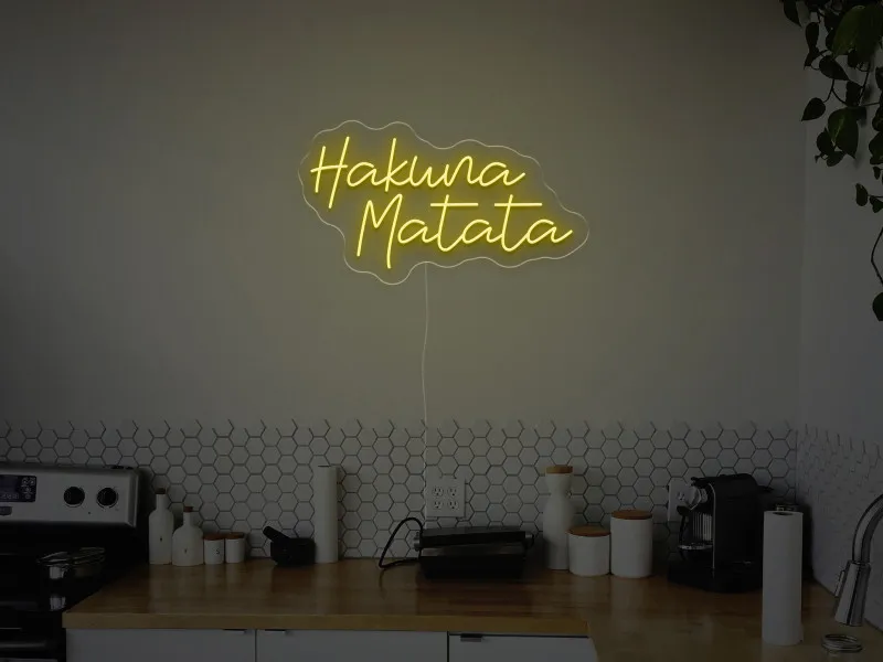 Hakwna Matata - Semn Luminos LED Neon