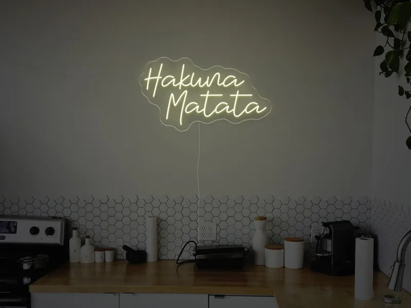 Hakwna Matata - Semn Luminos LED Neon