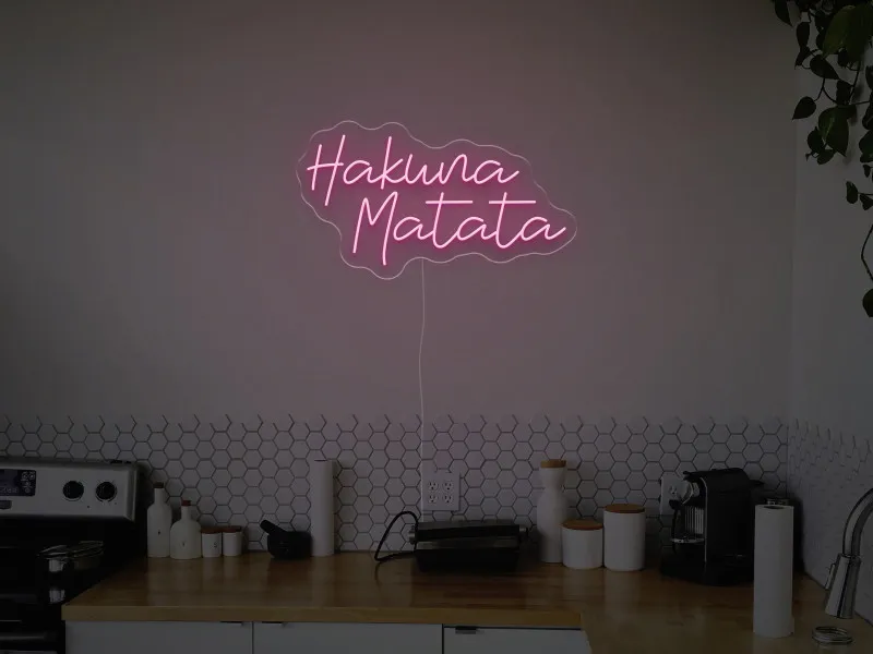 Hakwna Matata - Semn Luminos LED Neon