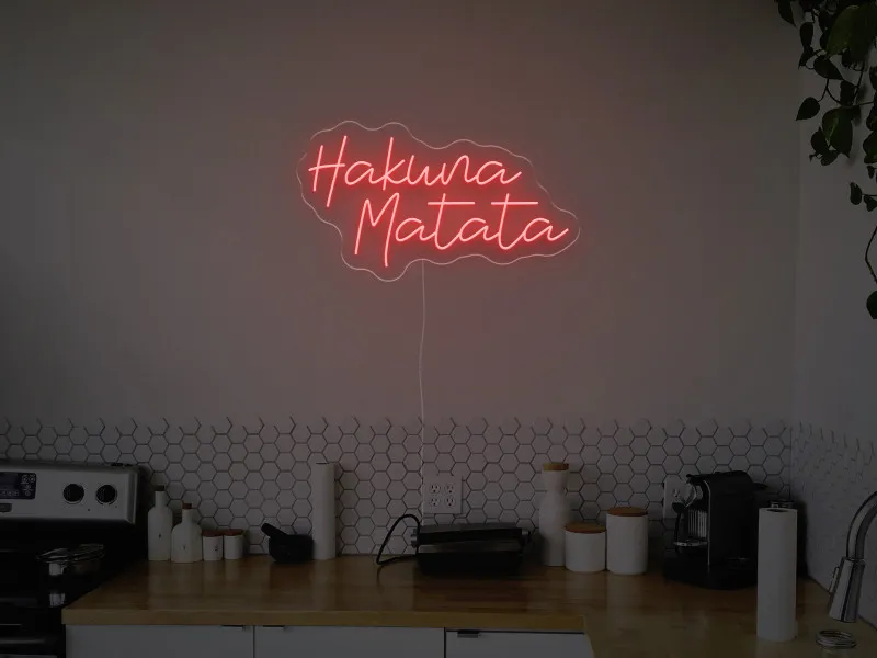Hakwna Matata - Semn Luminos LED Neon