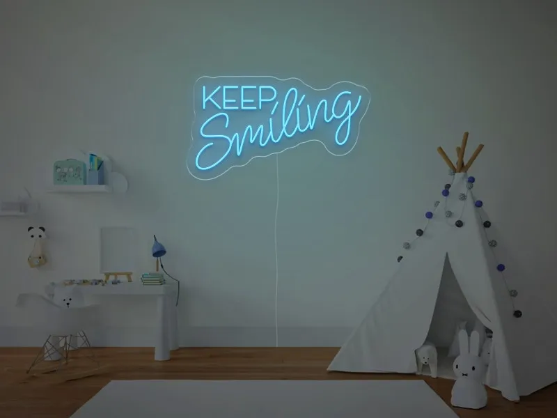 Keep Smiling - Semn Luminos LED Neon