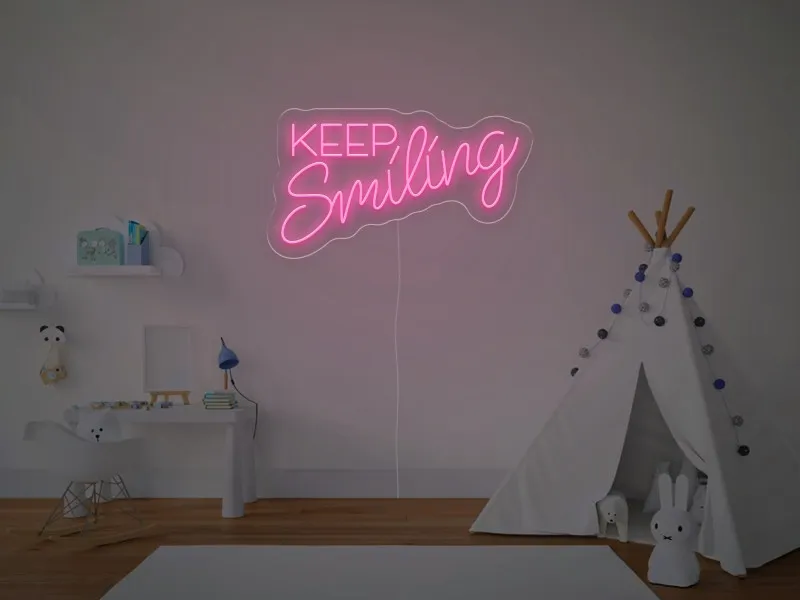 Keep Smiling - Semn Luminos LED Neon