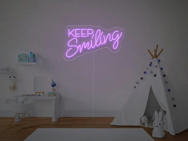 Keep Smiling - Semn Luminos LED Neon