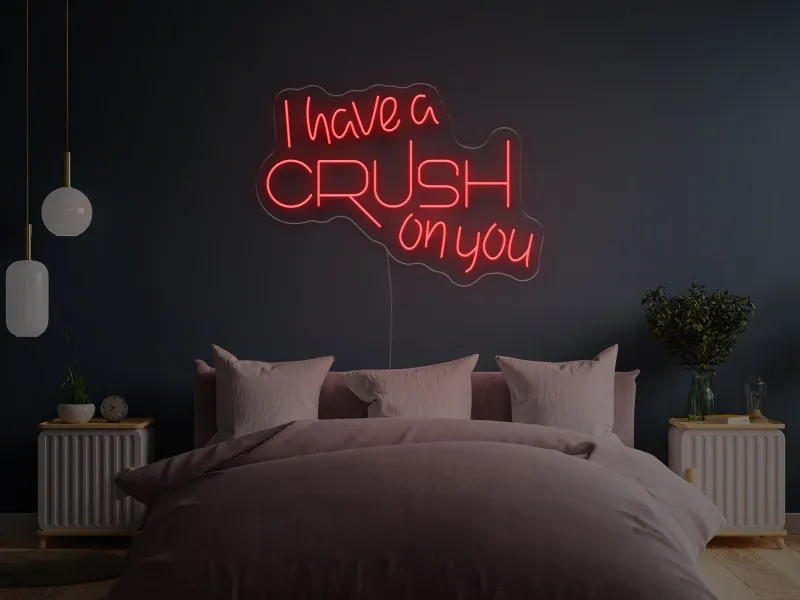 I have a CRUSH on you - Semn Luminos LED Neon