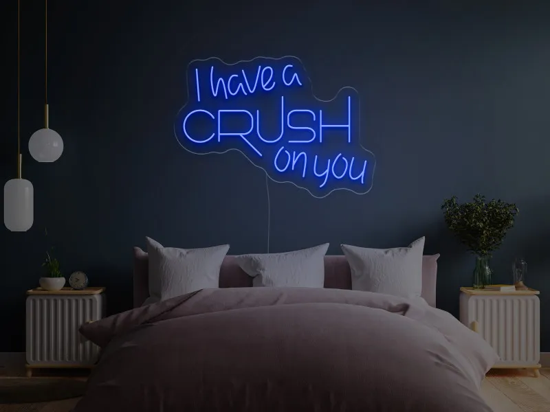 I have a CRUSH on you - Semn Luminos LED Neon