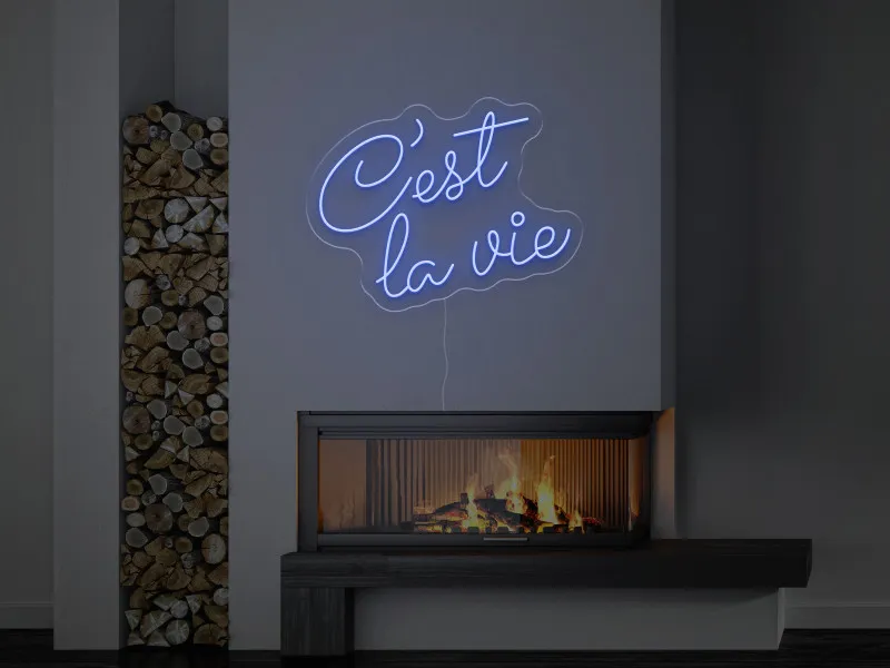 C’est la vie - Signe lumineux au neon LED