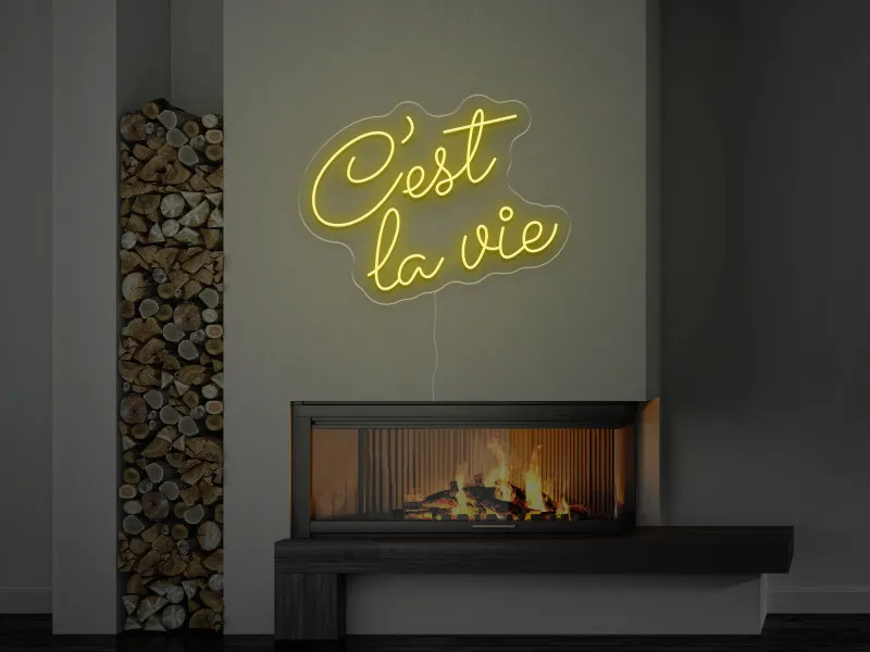 C’est la vie - Signe lumineux au neon LED