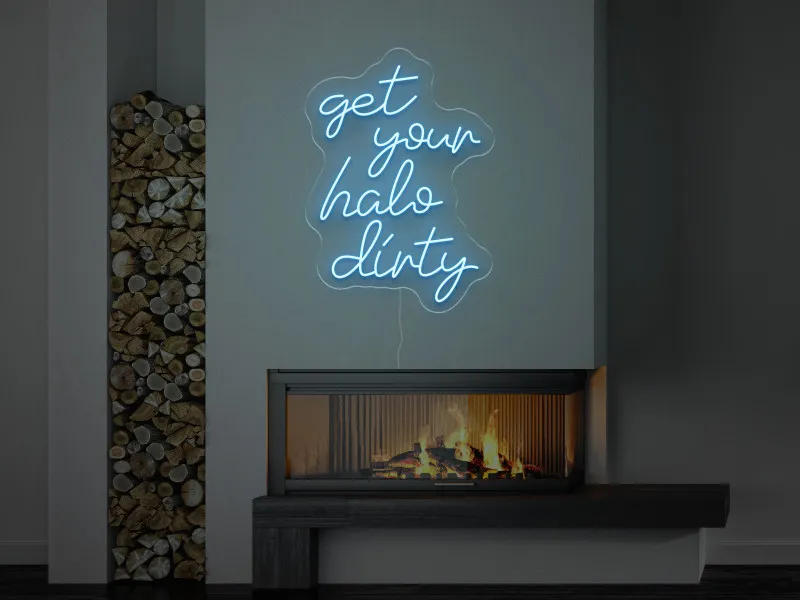 Get your halo dirty - Semn Luminos LED Neon