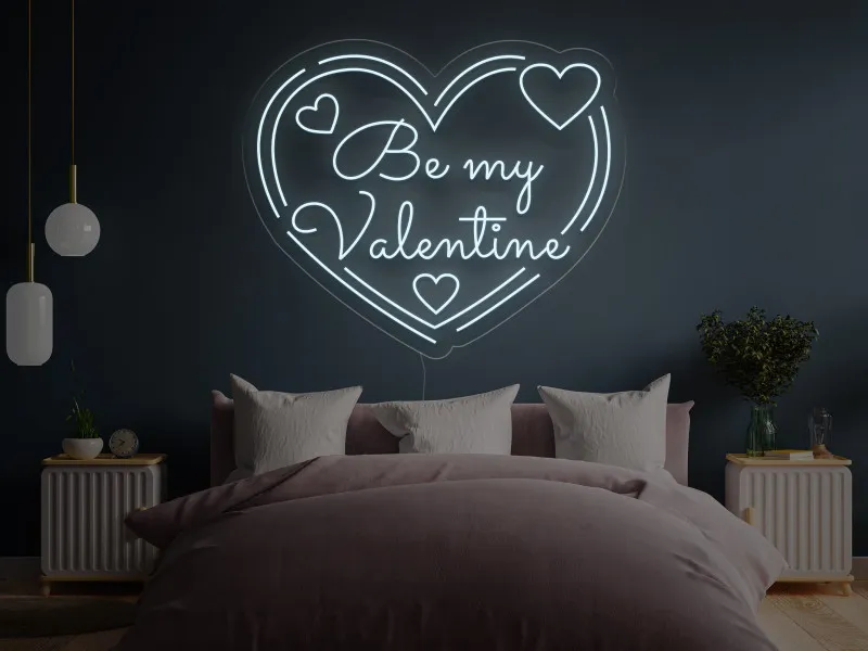 Be My Valentine`s - Semn Luminos LED Neon