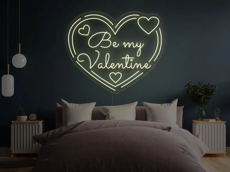Be My Valentine`s - Semn Luminos LED Neon